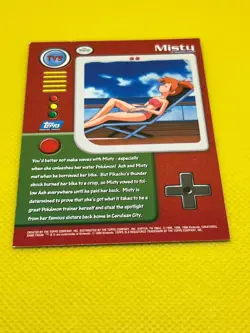 Pokemon Tcg Misty TV3 1999 Topps TV Animation Blue Label Pokemon Card - Image 5