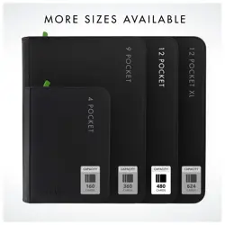 12 Pocket Trading Card Zip Binder, 480 cards, Premium Exo-Tec Album Material, 20 - Image 3