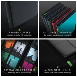 12 Pocket Trading Card Zip Binder, 480 cards, Premium Exo-Tec Album Material, 20 - Image 5