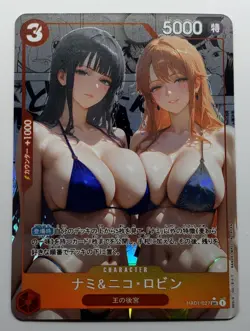 Nico Robin Nami One Piece CARTE ACG Goddess Story Anime Waifu Holo Foil Card - Image 1