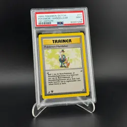 PSA 9 1st Ed. Pokemon Handelaar Trader 77/102 Base Set Graded Card DUTCH NL - Image 1