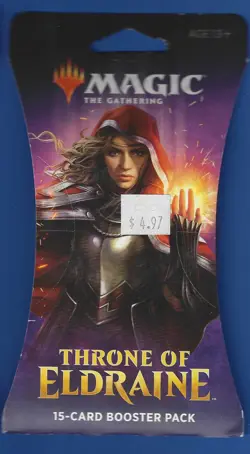 Magic "Throne of Eldraine" 15-Card Sleeved Booster Pack X1 - Image 1