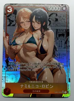 Nami -Nico Robin One Piece CARTE ACG Goddess Story Anime Waifu Holo Foil Card - Image 1