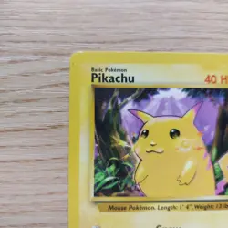 Pokemon TCG Vintage Pikachu 58/102 LP Yellow Cheeks Base Set Pokemon Card 1999 - Image 2