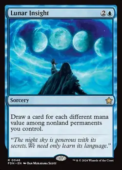 Lunar Insight x1 1x Foundations NM MTG - Image 1