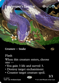 Fangkeeper's Familiar (Borderless) [Tarkir: Dragonstorm] Magic MTG - Image 1