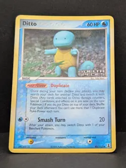 Ditto (Squirtle) 40/113 Delta Species Reverse Holo Ultra Rare Pokemon TCG LP - Image 3