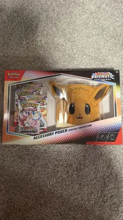 Pokemon Prismatic Evolutions Eevee Pouch Special Collection, Sealed LOT OF 2 - Image 2