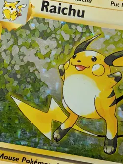 Raichu Holo 14/102 Base Set 1999 Pokemon Card TCG Pikachu - Image 3