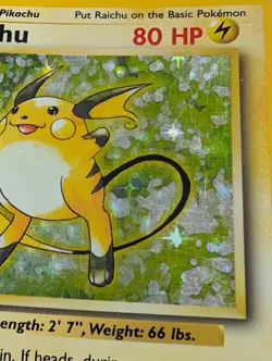 Raichu Holo 14/102 Base Set 1999 Pokemon Card TCG Pikachu - Image 5