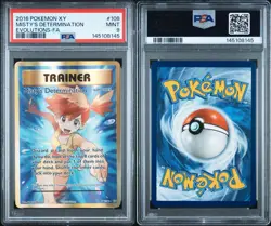2016 Pokemon XY Evolutions Full Art Misty’s Determination #108 PSA 9 MINT - Image 3