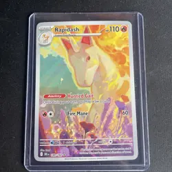 Pokemon TCG Rapidash Destined Rivals Illustration Rare Card 189/182 - Image 1