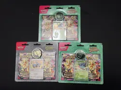 New TCG Pokemon Ascended Heroes 3-Pack Blister Bundle (1) Larry (2)Erika - Image 1
