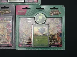 New TCG Pokemon Ascended Heroes 3-Pack Blister Bundle (1) Larry (2)Erika - Image 2