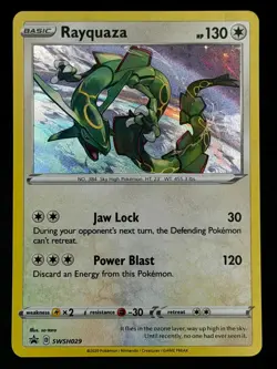 Rayquaza SWSH029 Holo Promo Sword & Shield Promo Pokemon Near Mint - Image 1