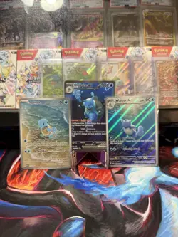 ✨ Pokemon 151 💧 Squirtle / Wartortle / Blastoise 🔥 Sequential Evolution Set ✨ - Image 1