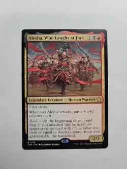 MTG - Alesha, Who Laughs at Fate Foundations Regular Rare #0115 - Image 1