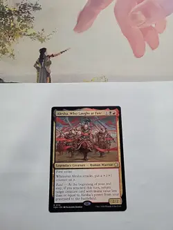 MTG - Alesha, Who Laughs at Fate Foundations Regular Rare #0115 - Image 2