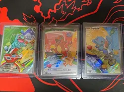 Pokemon TCG First Partner Illustration Collection Series 1 Kanto GEN 1 Starters - Image 1
