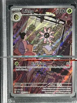 2024 Pokemon Stellar Crown ** LILEEP ** 145/142 Illustration Rare 💎PSA 10💎 - Image 2