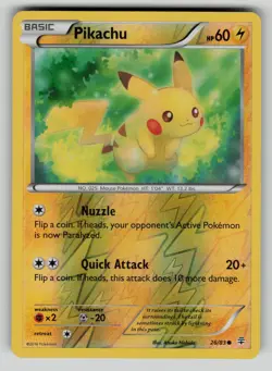 Pikachu 26/83 Common Generations Pokemon Reverse Holo MP - Image 1