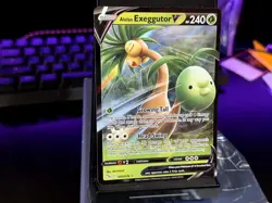 ALOLAN EXEGGUTOR V V RARE HOLO 005/078 POKEMON GO POKEMON NM - Image 1