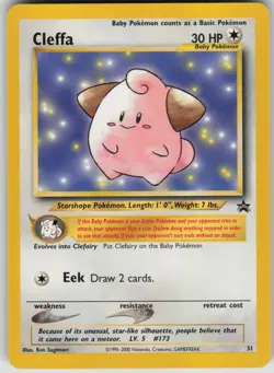 Pokemon TCG Cleffa Promo WoTC Promo 31/53 - Image 1