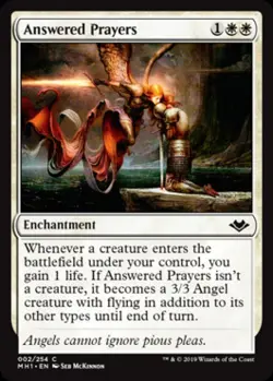Answered Prayers -Foil Light Play MTG Modern Horizons - Image 1