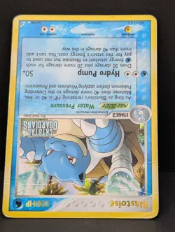 Blastoise 14/100 Crystal Guardians Reverse Holo Rare Pokemon TCG Nintendo HP - Image 4