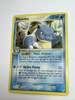 Blastoise 14/100 EX Crystal Guardians Regular Rare Pokemon - Image 1