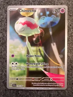 Chimecho 179/167 Pokemon TCG S&V Twilight Masquerade Illustration Rare English - Image 1
