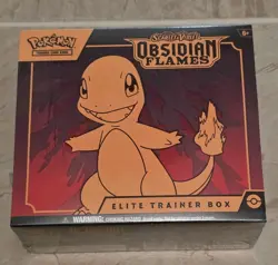 BRAND NEW SEALED Pokemon S&V Scarlet & Violet Obsidian Flames ETB Box NO TEARS - Image 1