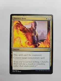 MTG - Dovin's Veto _ War of the Spark Regular U#193 - Image 1