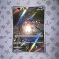 Pokemon Mr. Mime Scarlet & Violet-151 179/165 Holo Illustration Rare (NM) - Image 1