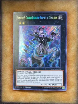 Yugioh Number 45: Crumble Logos the Prophet of Demolition DRL3-EN023 Secret NM - Image 1