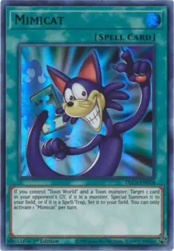 1x (EX) Mimicat (Green) - DLCS-EN078 - Ultra Rare - 1st Edition YuGiOh - Image 1