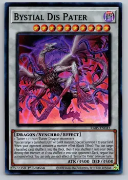 BYSTIAL DIS PATER (ULTIMATE RARE) RA05-EN041 YU-GI-OH RARITY COLLECTION 5 NM/M - Image 1