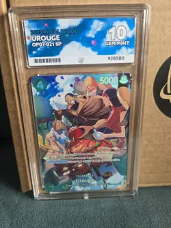 One Piece TCG Urouge OP07-021 SP Alt English - ACE 10 Perfect Subgrades - Image 4