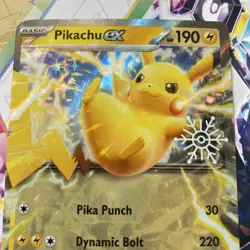 Pokemon Card Pikachu EX 063/193 Paldea Evolved Snowflake Stamped Double Rare NM - Image 3