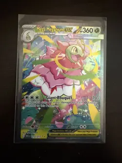 Mega Meganium EX Holo Rare Pokemon TCG Card 272/217 ASC HP 360 - Image 1