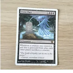 Wizards of the Coast Grave Pact MTG Black Enchantment 8th Edition Regular Card - Image 1