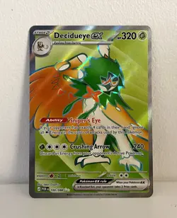 Pokemon Decidueye EX 100/088 Perfect Order Card Near Mint - Image 1