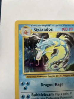 1999 Pokemon TCG Gyarados Holo Rare Card Base Set 6/102 Vintage WOTC MP - Image 3
