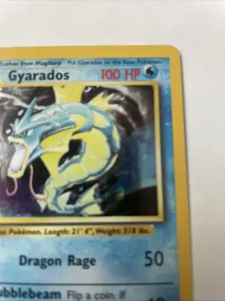 1999 Pokemon TCG Gyarados Holo Rare Card Base Set 6/102 Vintage WOTC MP - Image 4