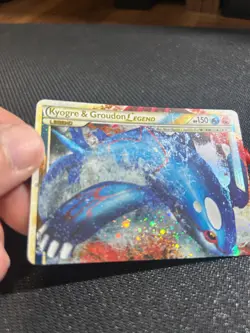 English Pokemon Kyogre & Groudon LEGEND Holo Card 87/90 - Image 3