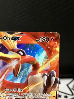 Ho-Oh GX Pokemon Card 21/147 Burning Shadows Ultra Rare Holo NM - Image 2