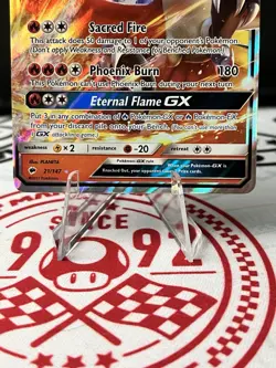 Ho-Oh GX Pokemon Card 21/147 Burning Shadows Ultra Rare Holo NM - Image 3