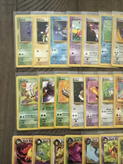 Vintage Pokemon Team Rocket Lot Of 38 Cards Non Holos WOTC - Image 2