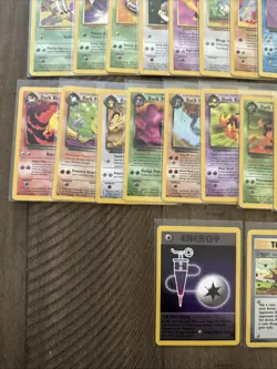 Vintage Pokemon Team Rocket Lot Of 38 Cards Non Holos WOTC - Image 4