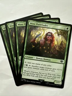 WOSE PATHFINDER x4 mtg NM-M Lord of The Rings 4 Common - Image 1